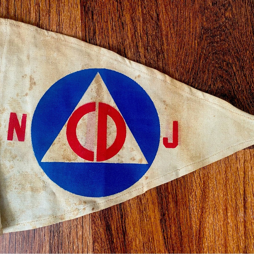 WWII civil defense pennant